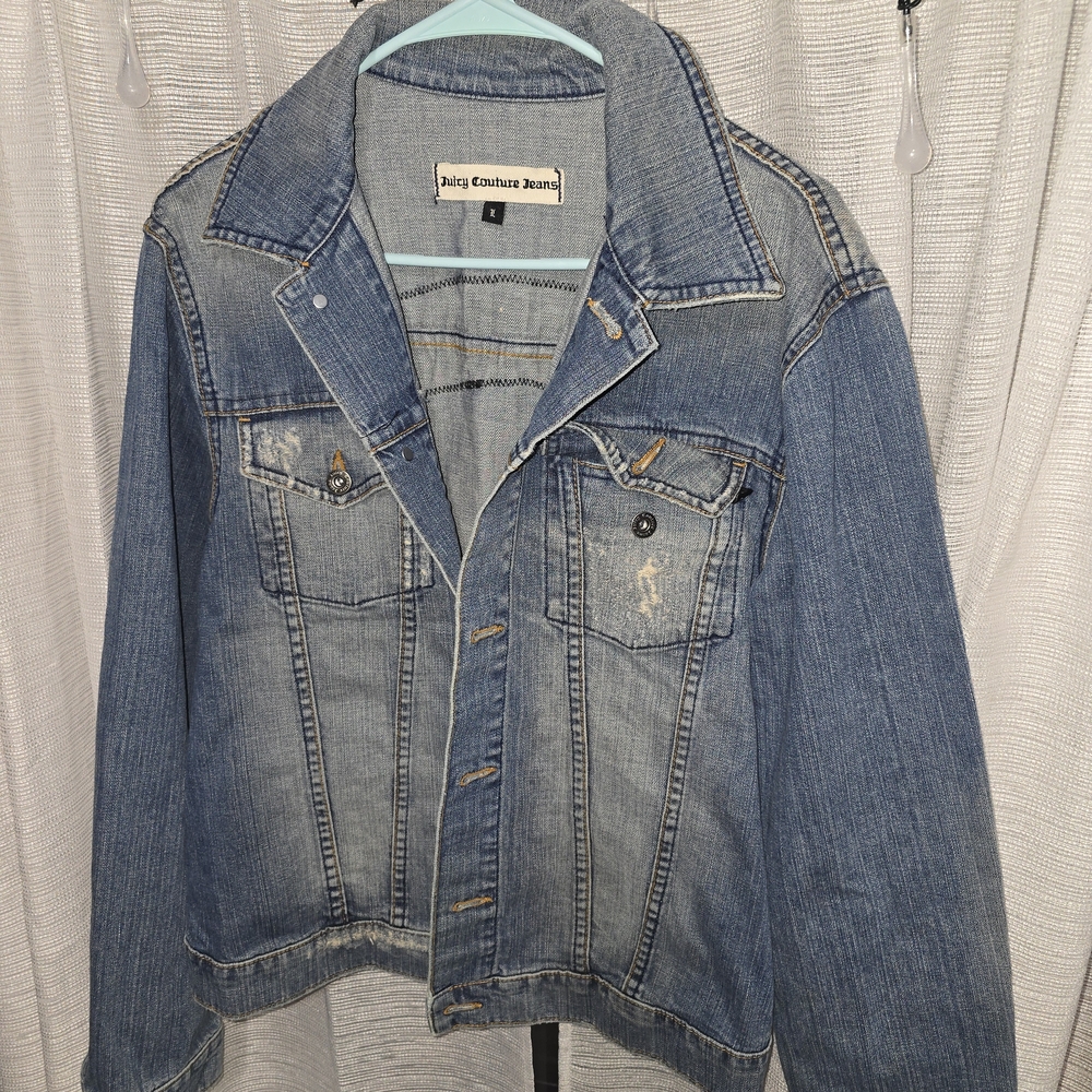 Vintage Juicy Couture Blue Denim Jacket Size Large